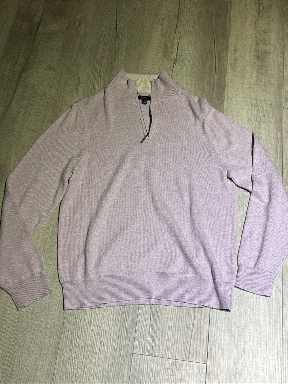 J.Crew Factory Half-Zip Lavender Sweater Men